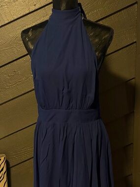 Reformation Navy Sleeveless Maxi Dress